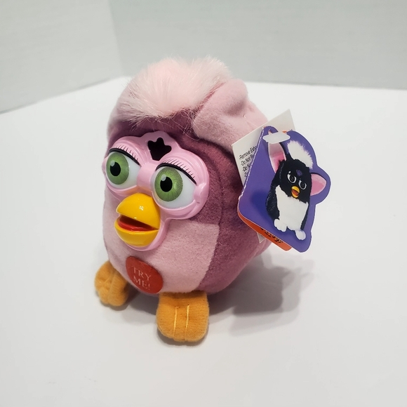 VINTAGE 90'S FURBY SMALL 10cm / 4" PLUSH KEY CHAIN - Picture 12 of 14